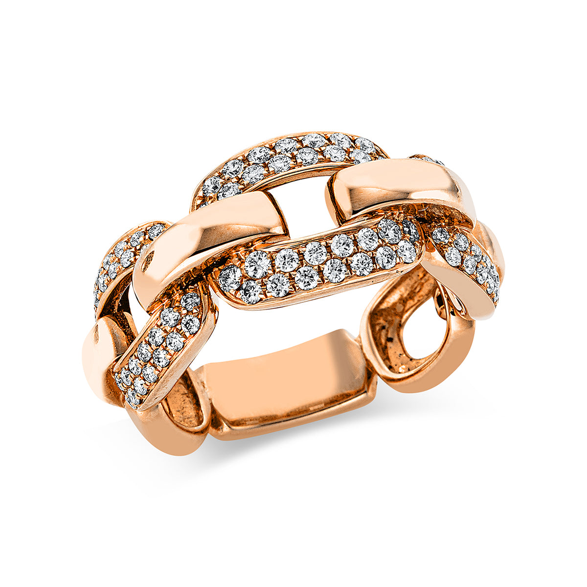 diamond full cut exclusive ring in red gold