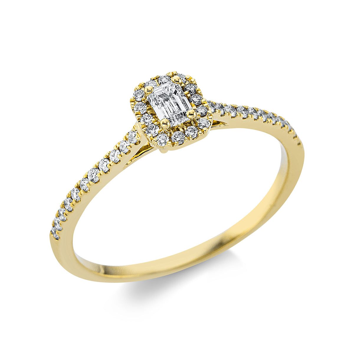 solitaire with accent stones ring - 1AK61