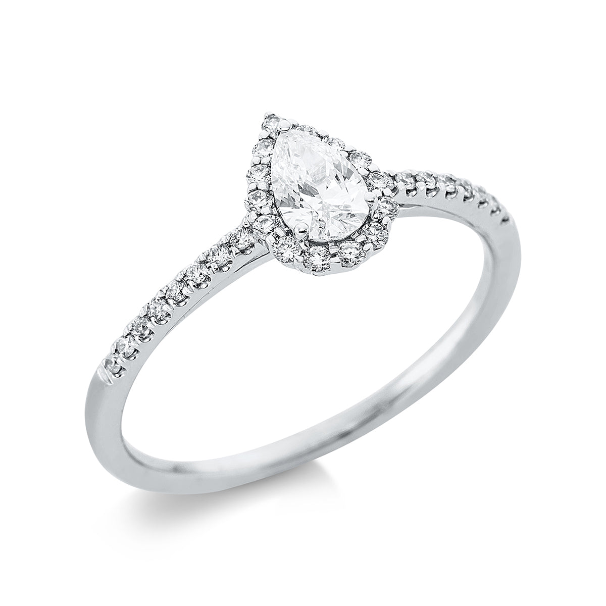 solitaire with accent stones ring - 1BF39