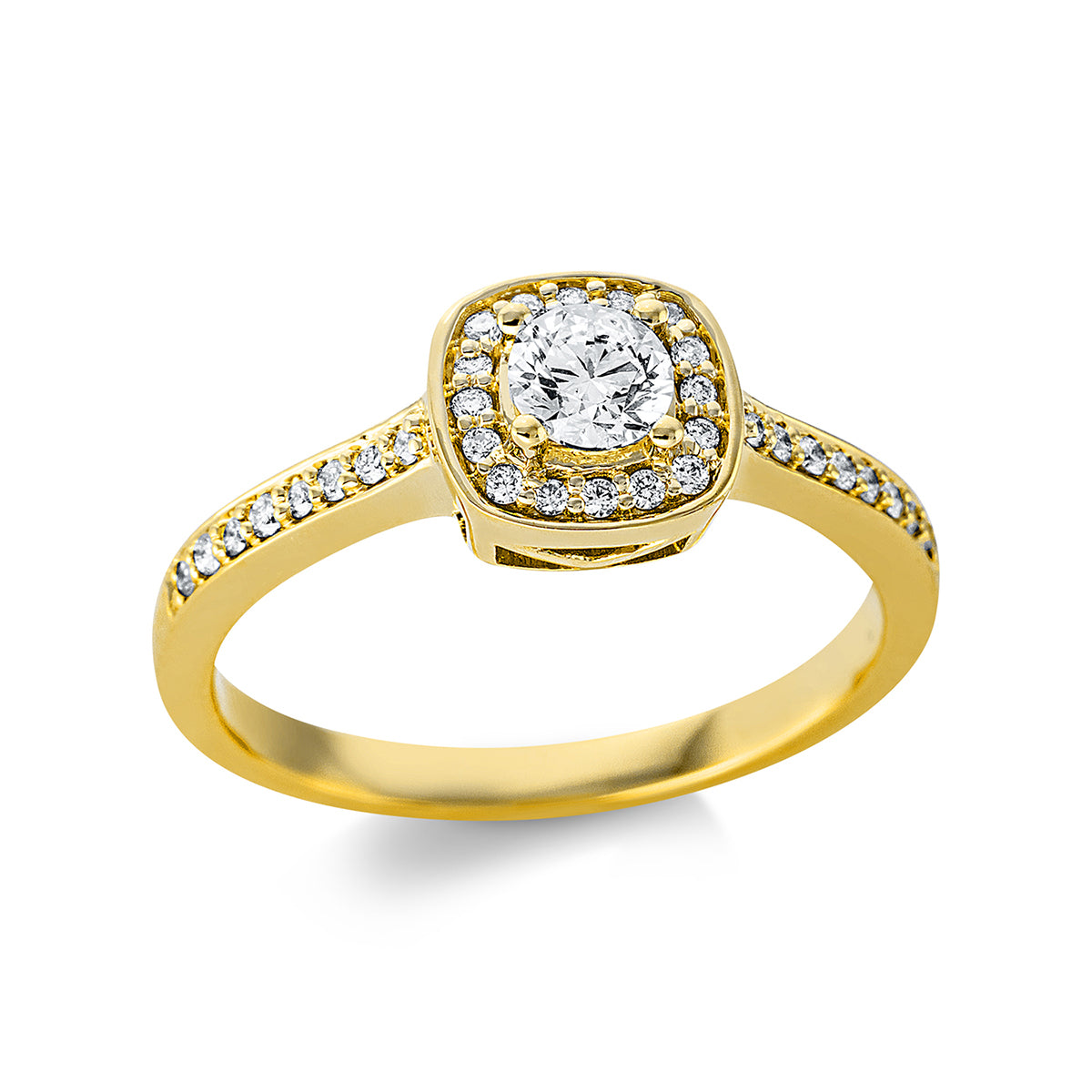 solitaire with accent stones ring - 1BF81