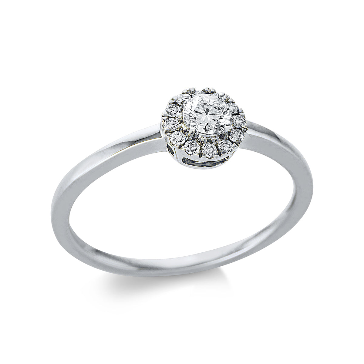 solitaire with accent stones ring - 1BF82
