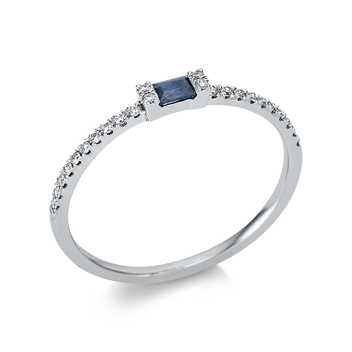 colored stone classic ring - 1BH07