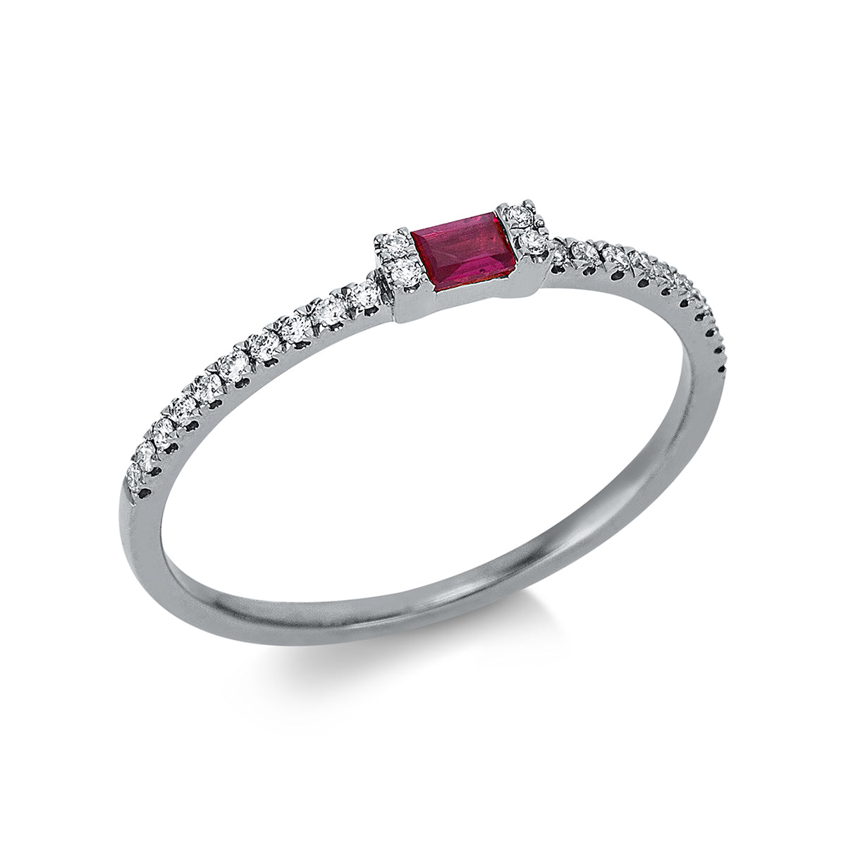 gekleurde steen klassieke ring - 1BH09