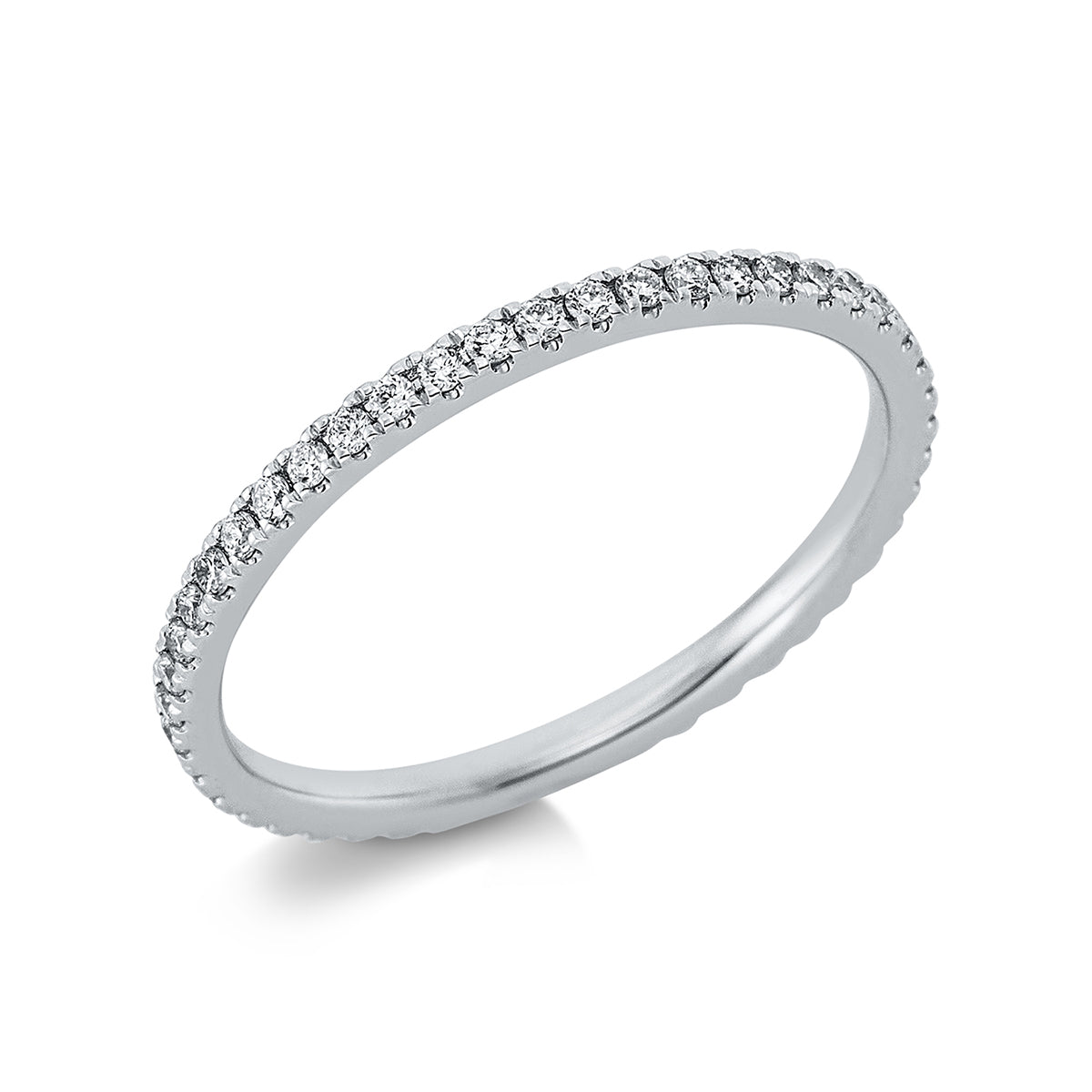 diamond full cut eternity full ring in platinum