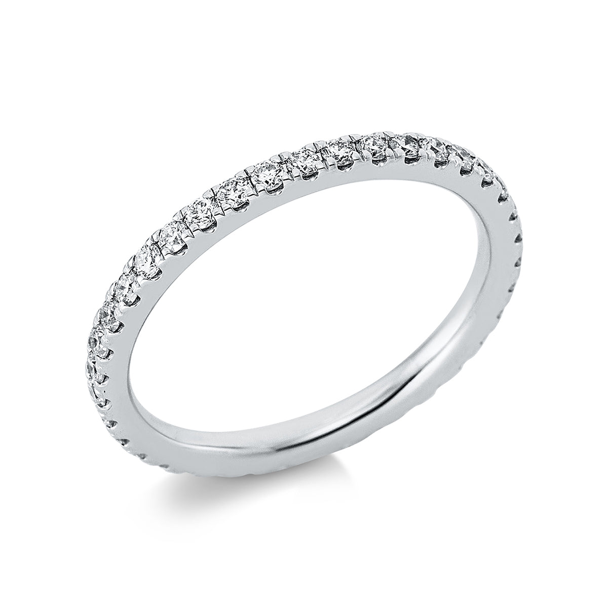 diamond full cut eternity full ring in platinum