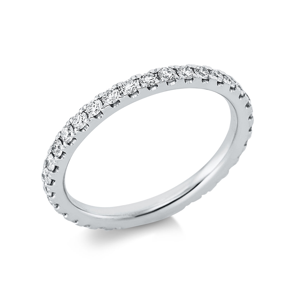 diamond full cut eternity full ring in platinum