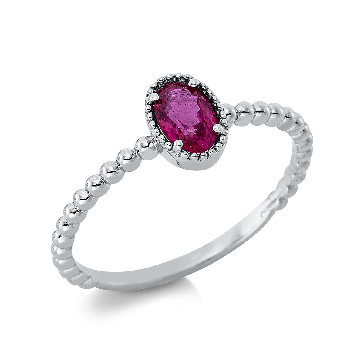 Klassieke ring met gekleurde steen - 1CH38