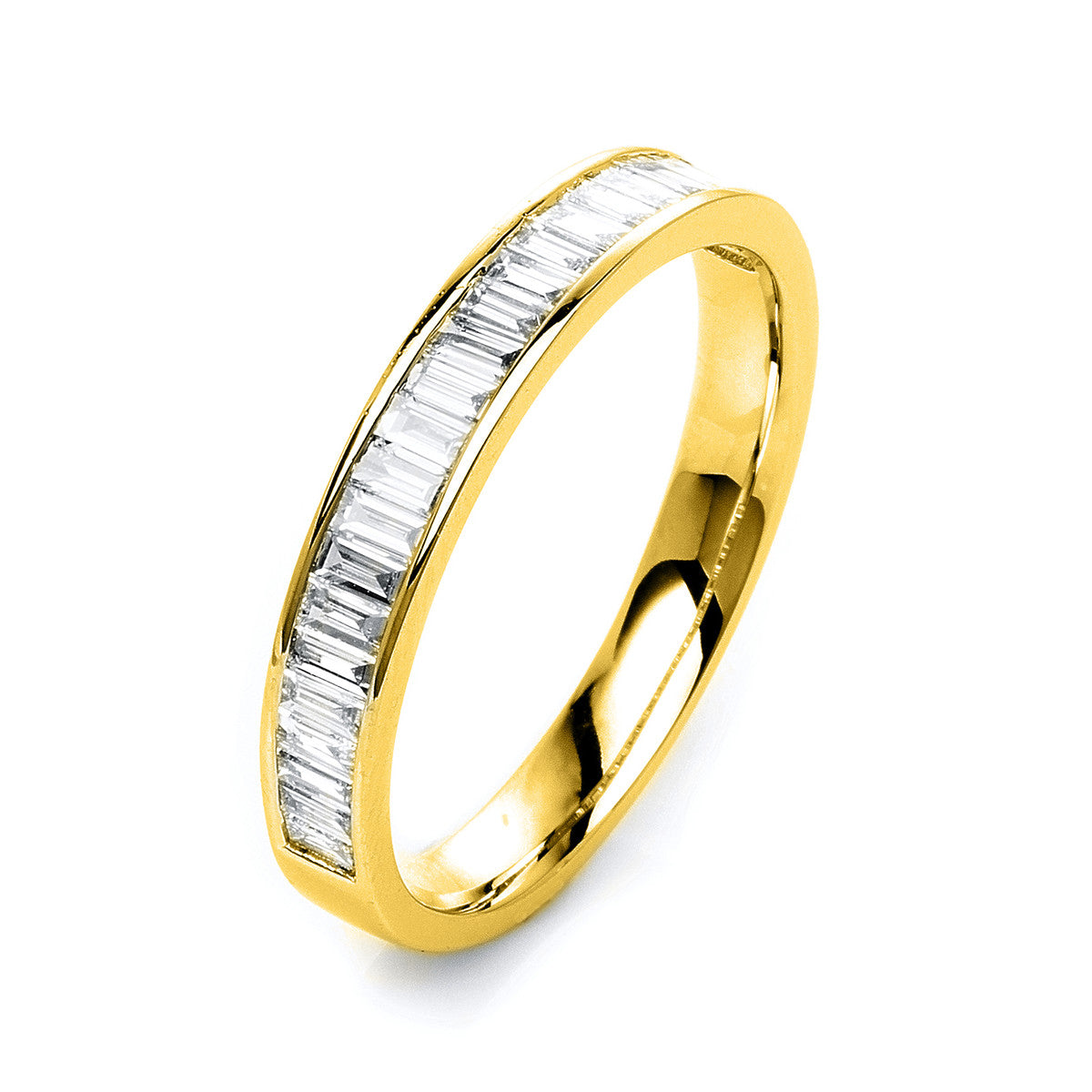 baguette baguette ring in yellow gold