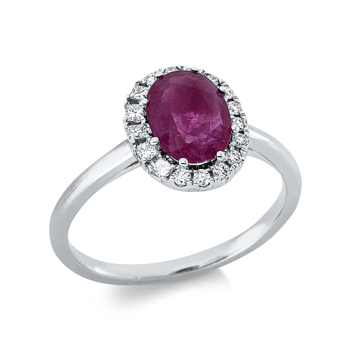 colored stone classic ring - 1DB15
