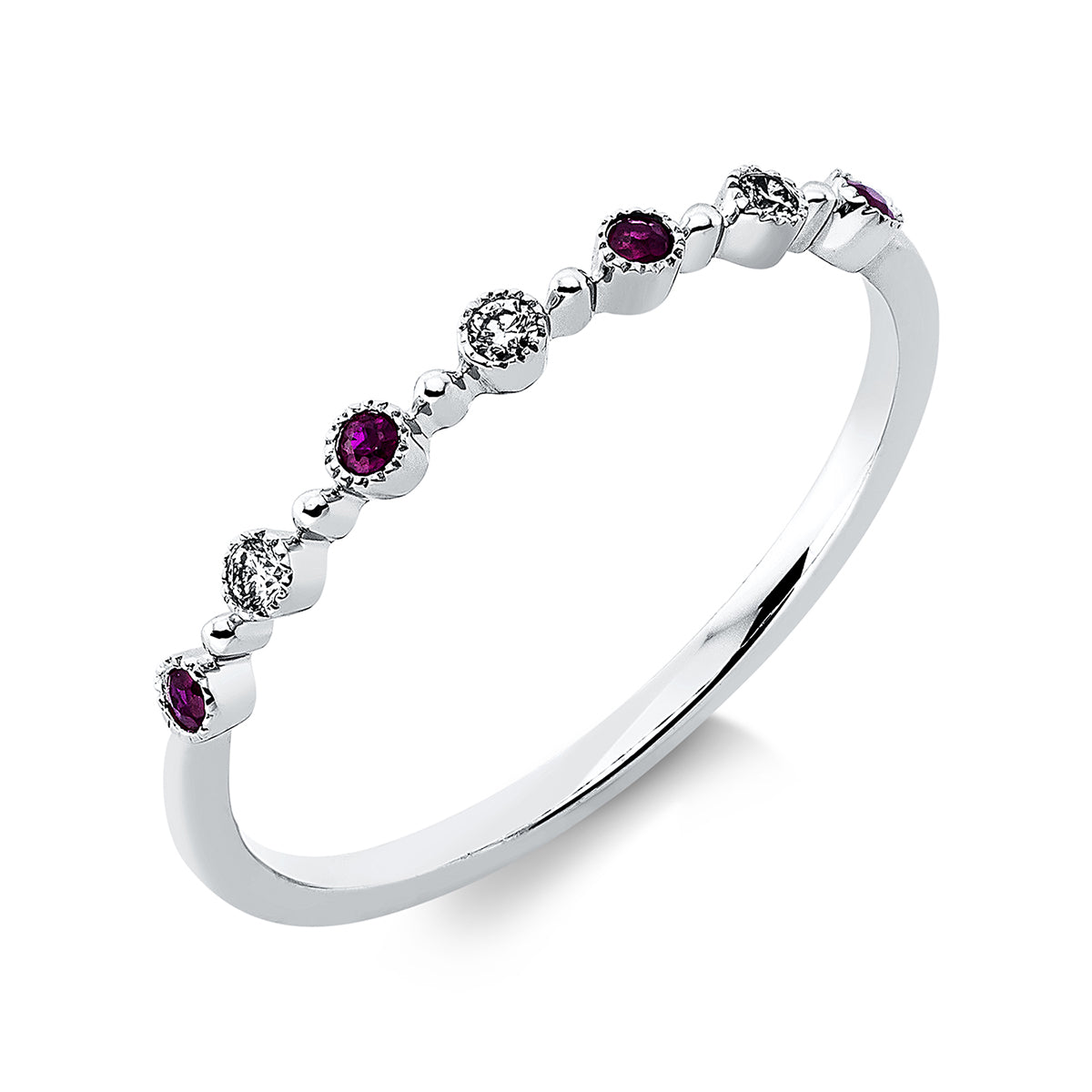 Klassieke ring met gekleurde steen - 1DP62