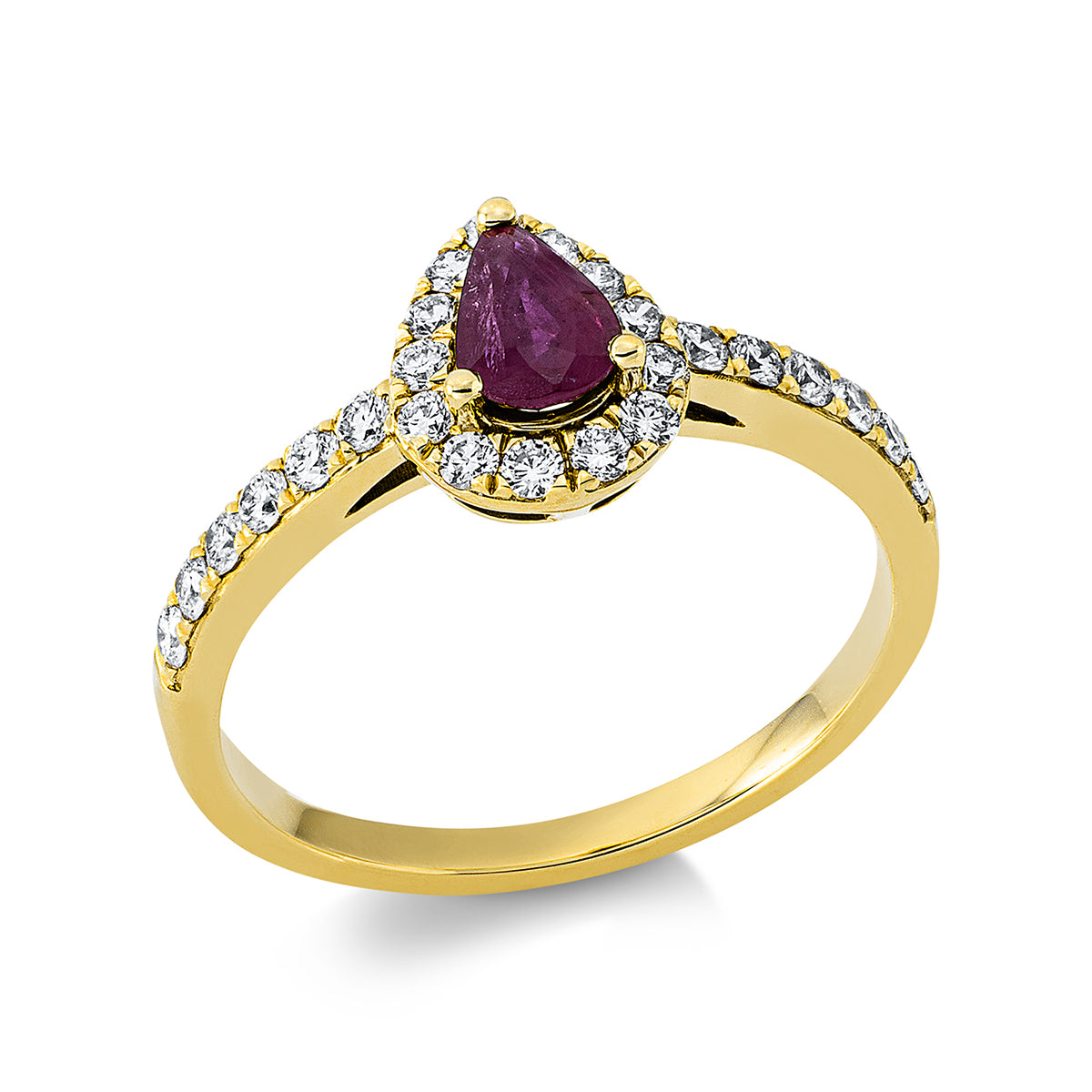 colored stone classic ring - 1DU46