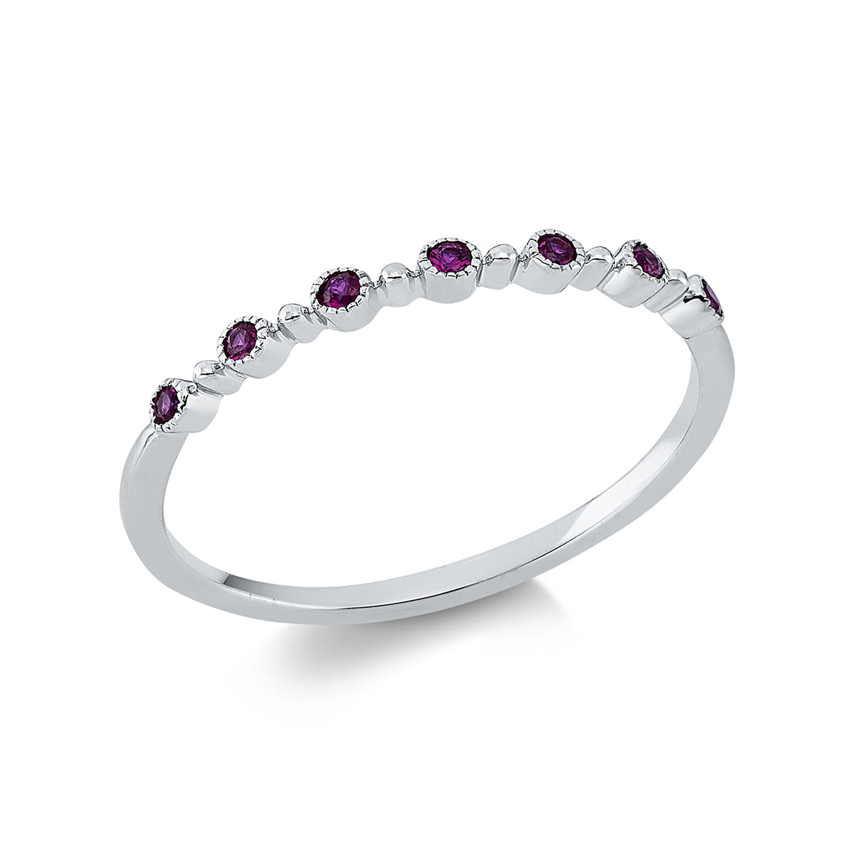 Klassieke ring met gekleurde steen - 1EC44