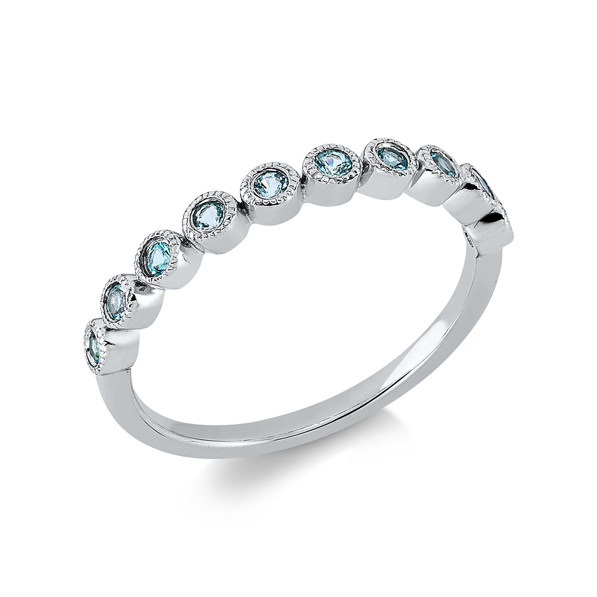 gekleurde steen klassieke ring - 1EE25