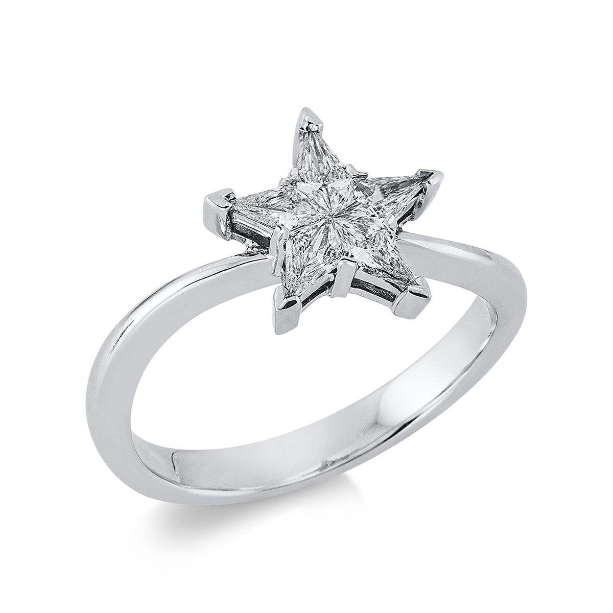 fantasy-cut symbol ring in white gold