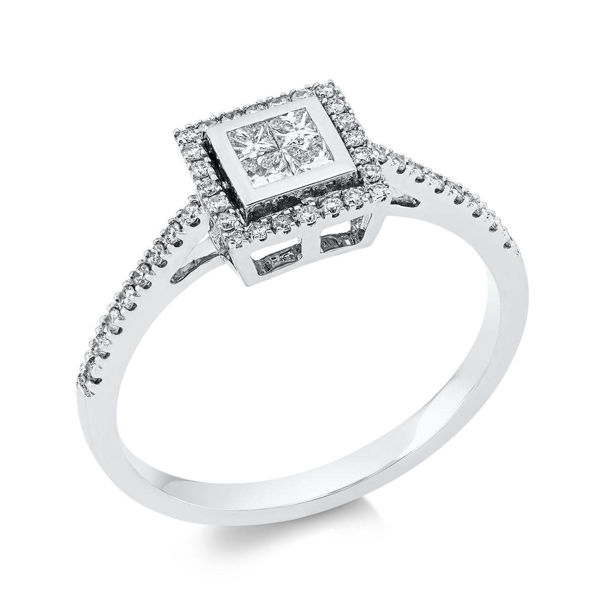 baguette illusie ring - 1EK79