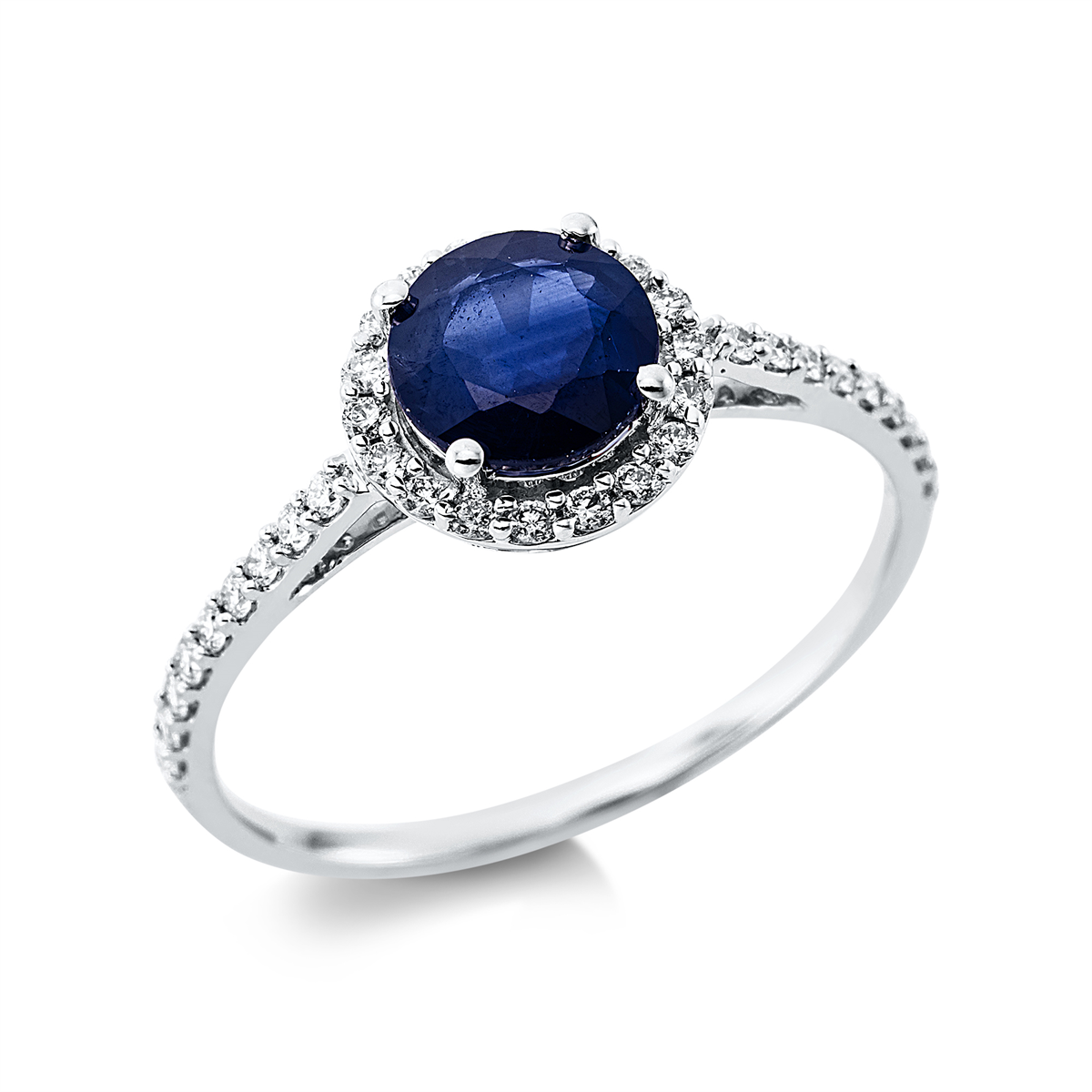 Klassieke ring met gekleurde steen - 1EL41