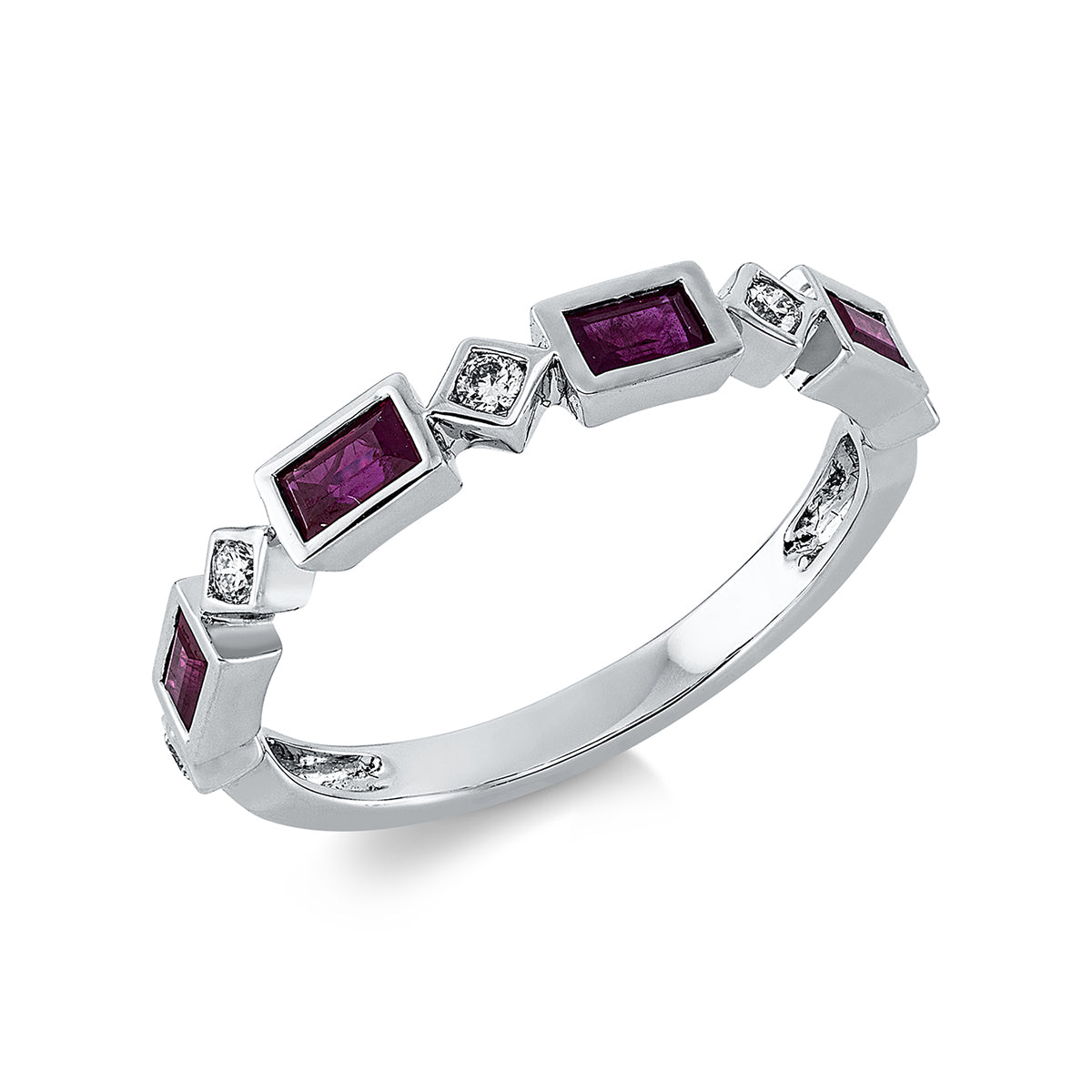 colored stone classic ring - 1EM93