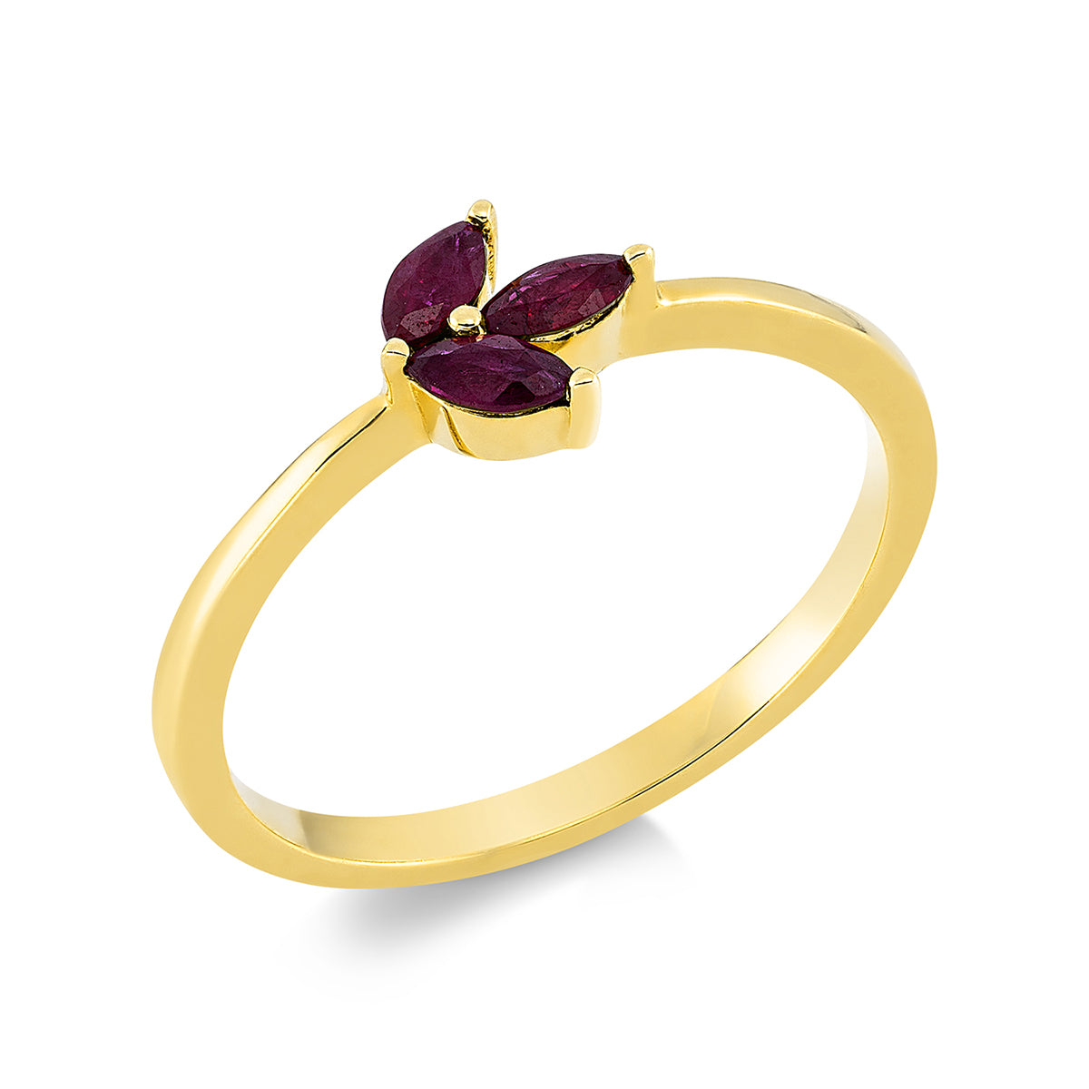 colored stone classic ring - 1EQ25
