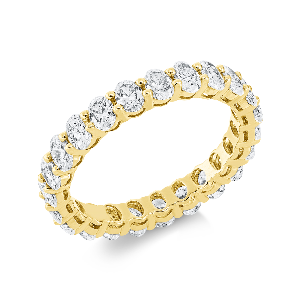 oval exclusive ring in yellow gold