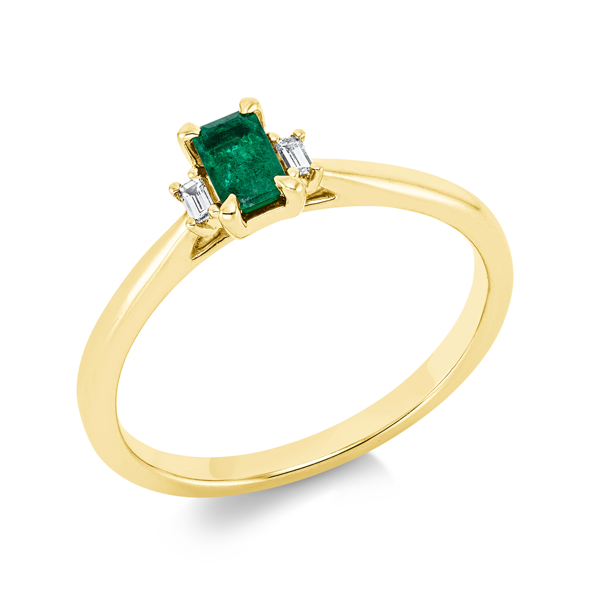 gekleurde steen klassieke ring - 1FQ41