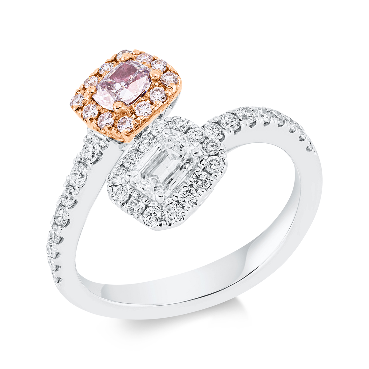 ring met gekleurde diamant - 1FR40