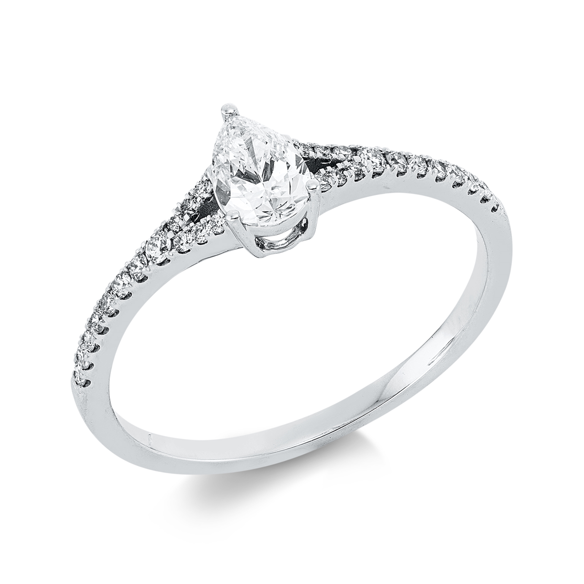 solitaire with accent stones ring - 1FS78