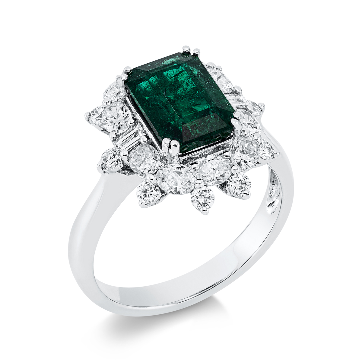 Klassieke ring met gekleurde steen - 1FX11