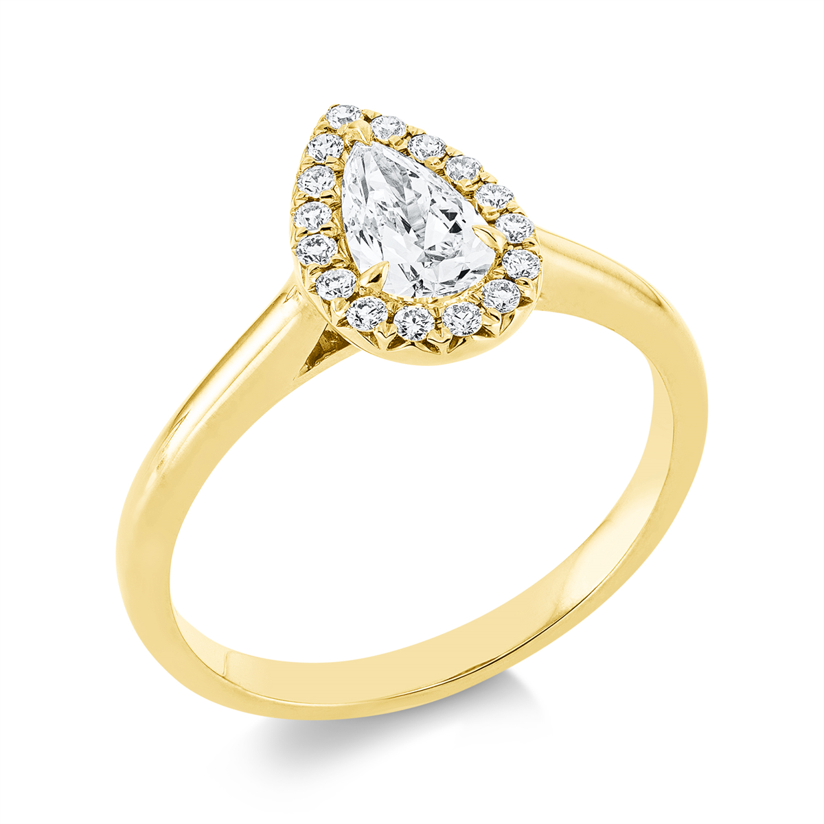 solitaire with accent stones ring - 1GD76