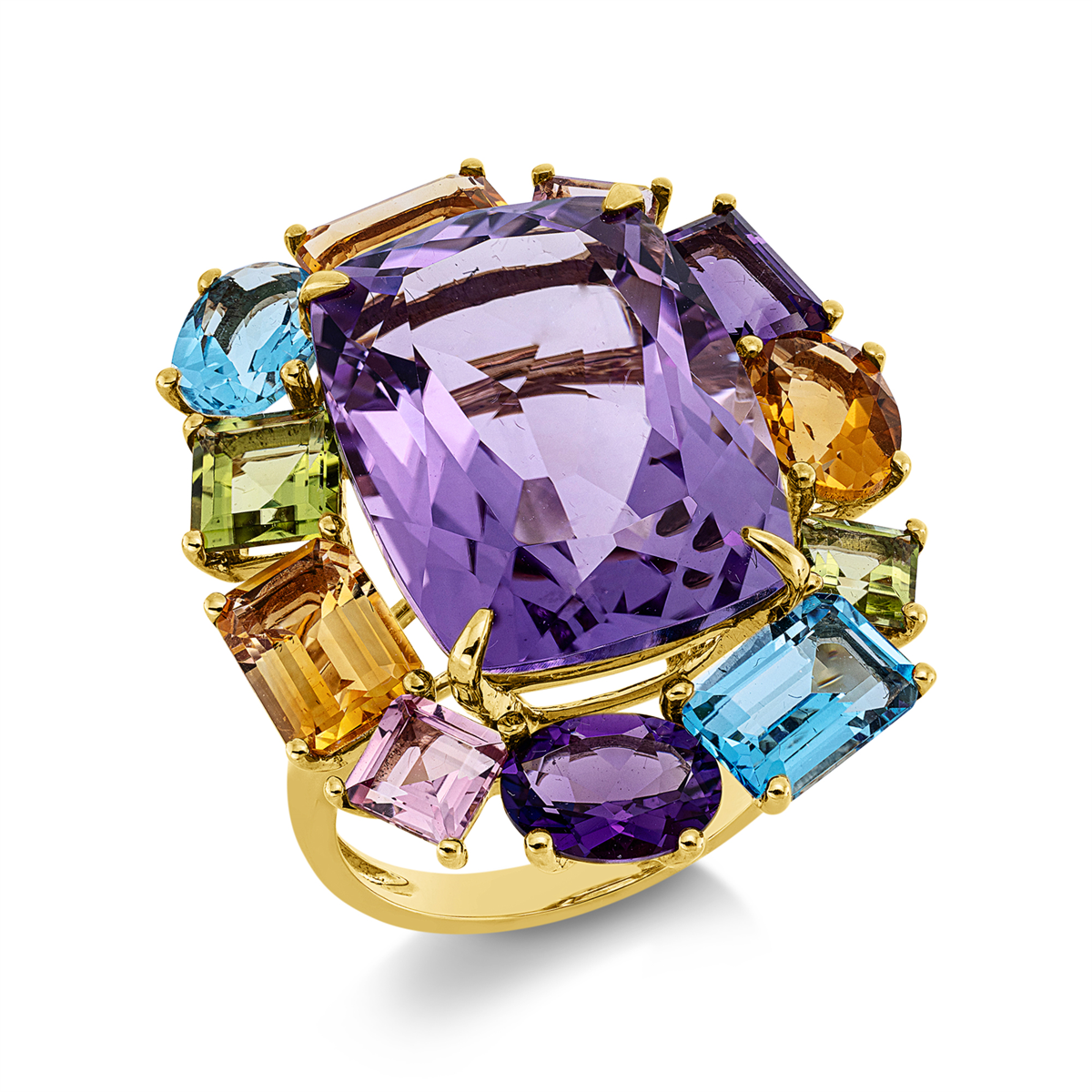 rainbow & multicolor ring - 1GE40