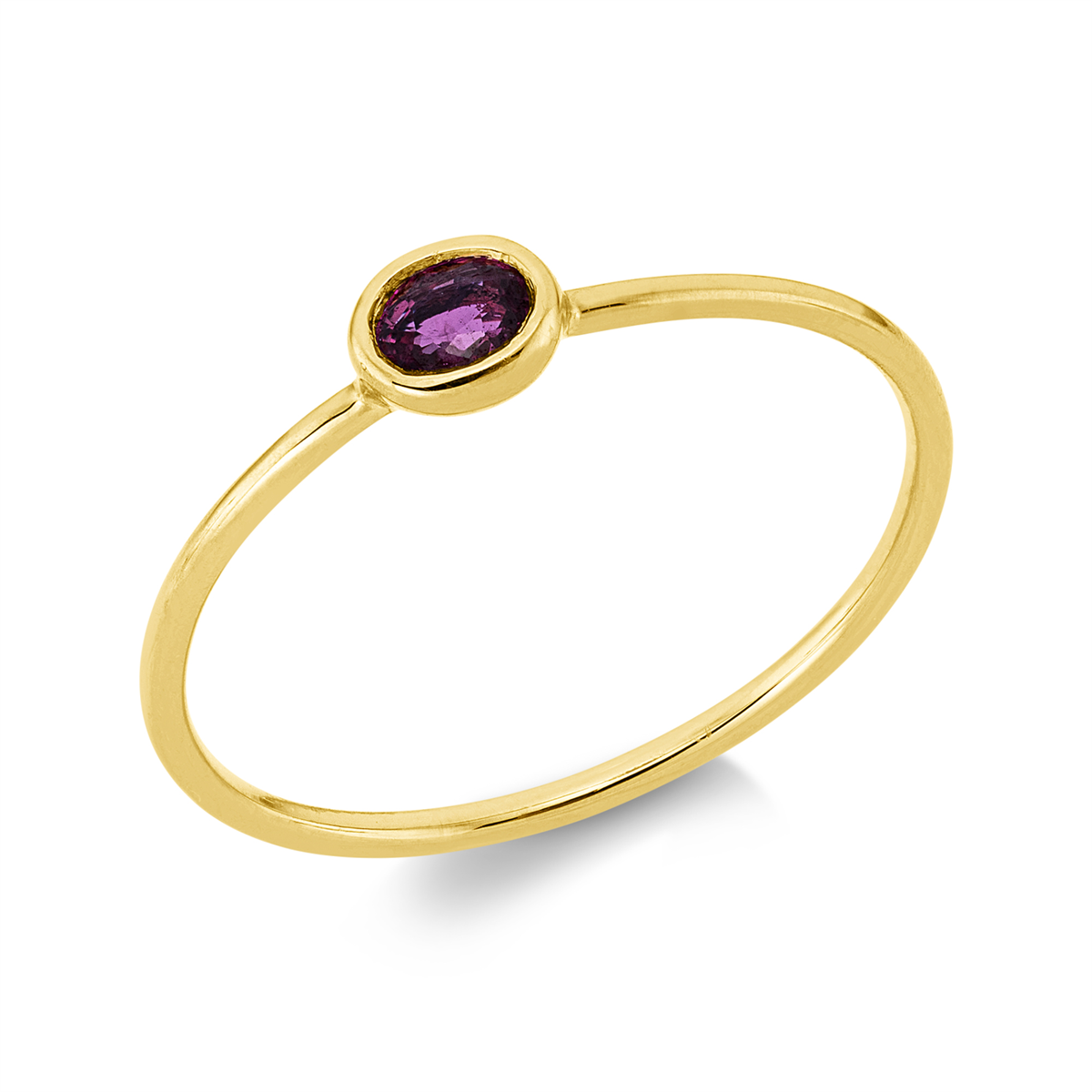 colored stone classic ring - 1GK55