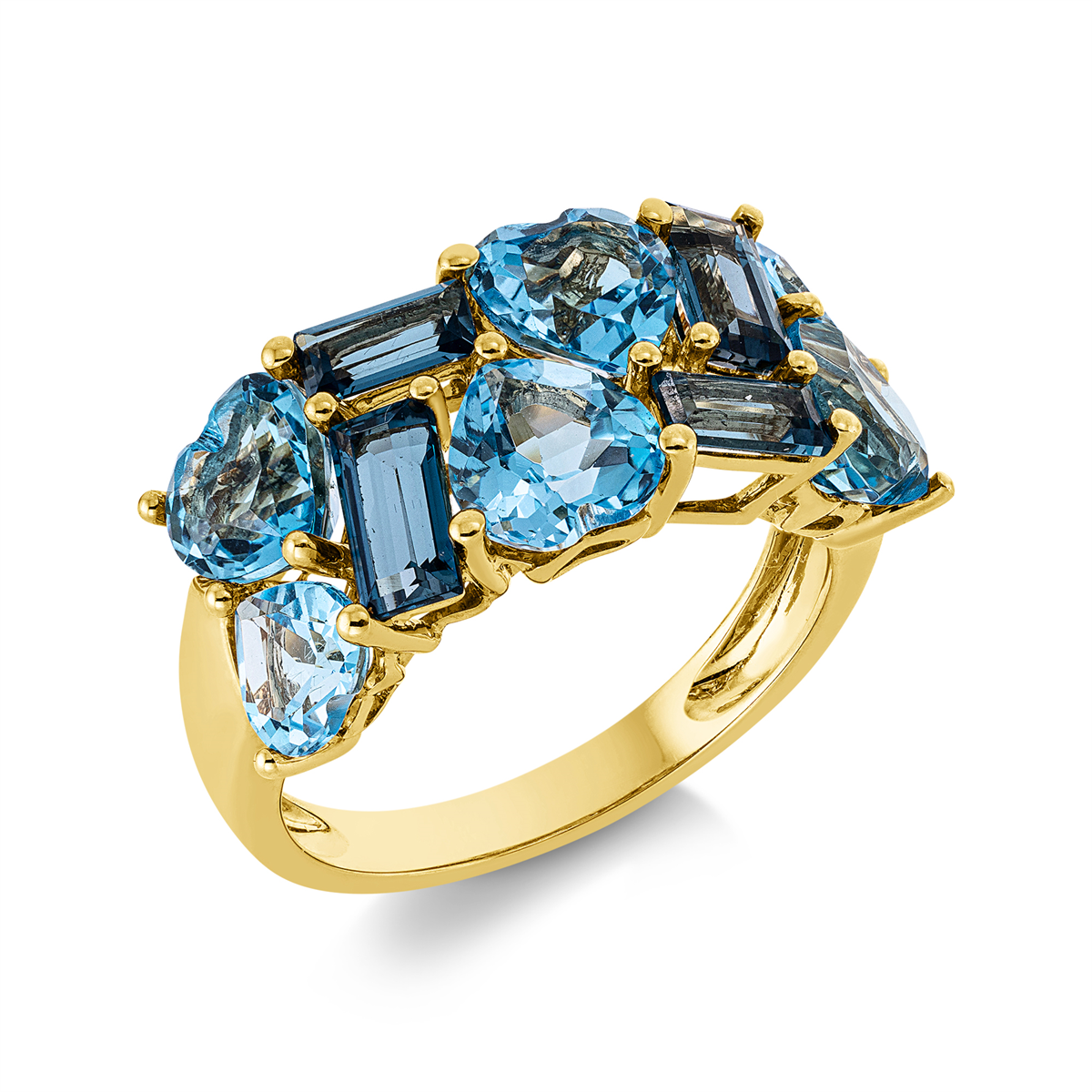 colored stone fashion ring - 1GN31