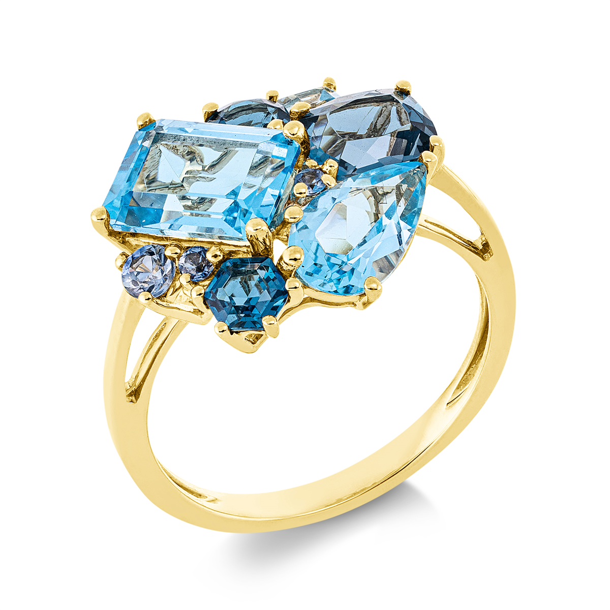 colored stone fashion ring - 1GN57