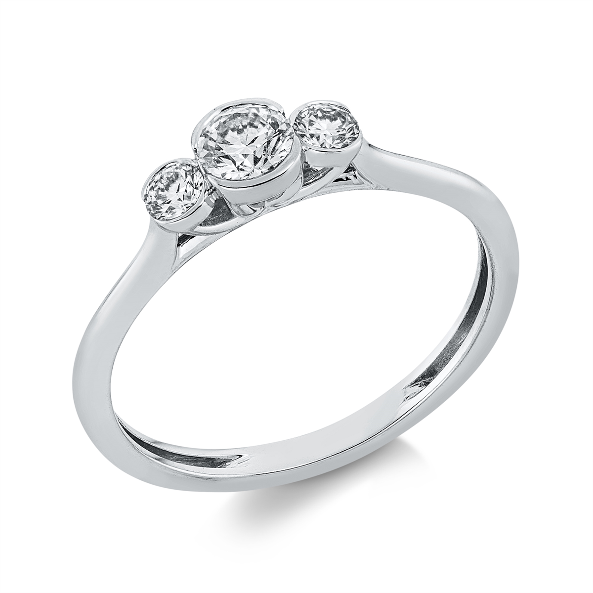 solitaire with accent stones ring - 1GW94