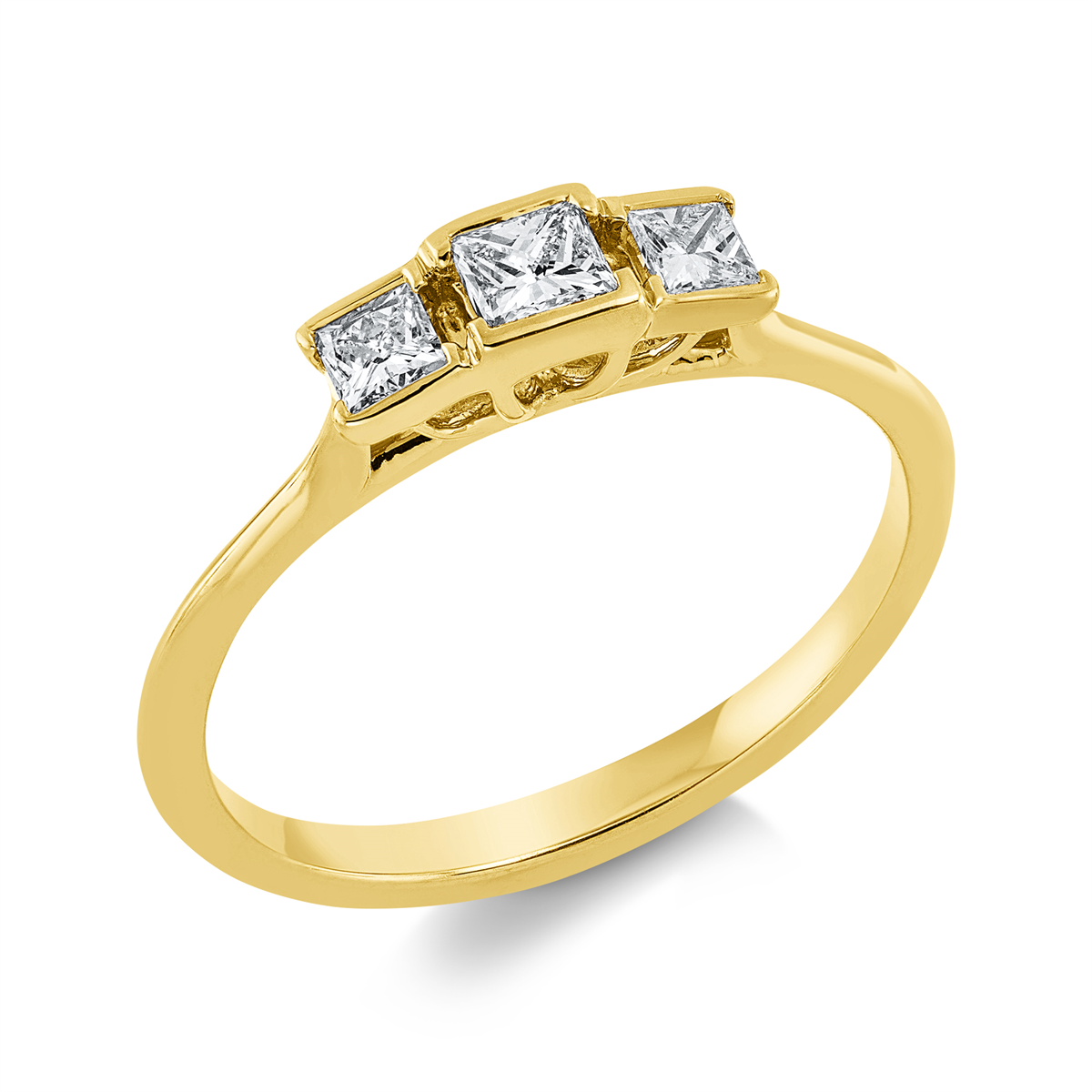 solitaire with accent stones ring - 1GX02