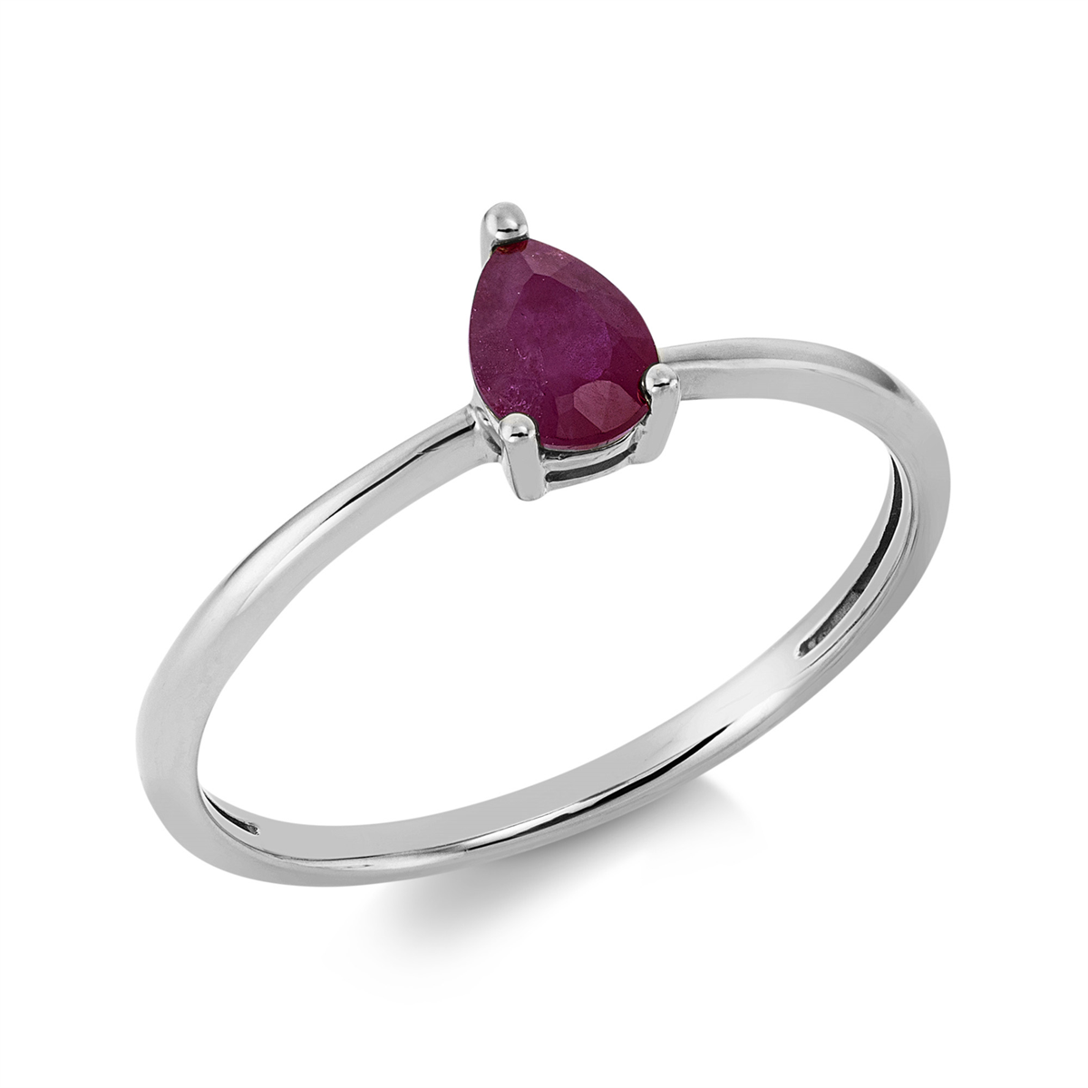 gekleurde steen klassieke ring - 1HI75