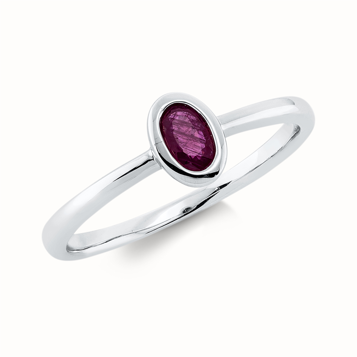 gekleurde steen klassieke ring - 1HI98