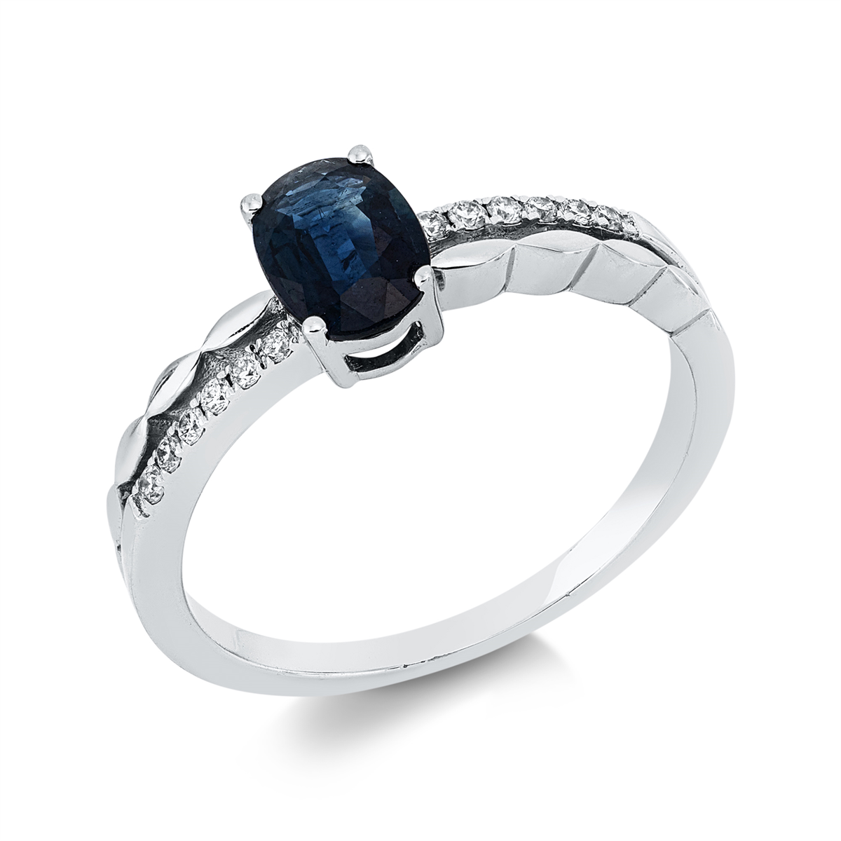 Klassieke ring met gekleurde steen - 1HP65