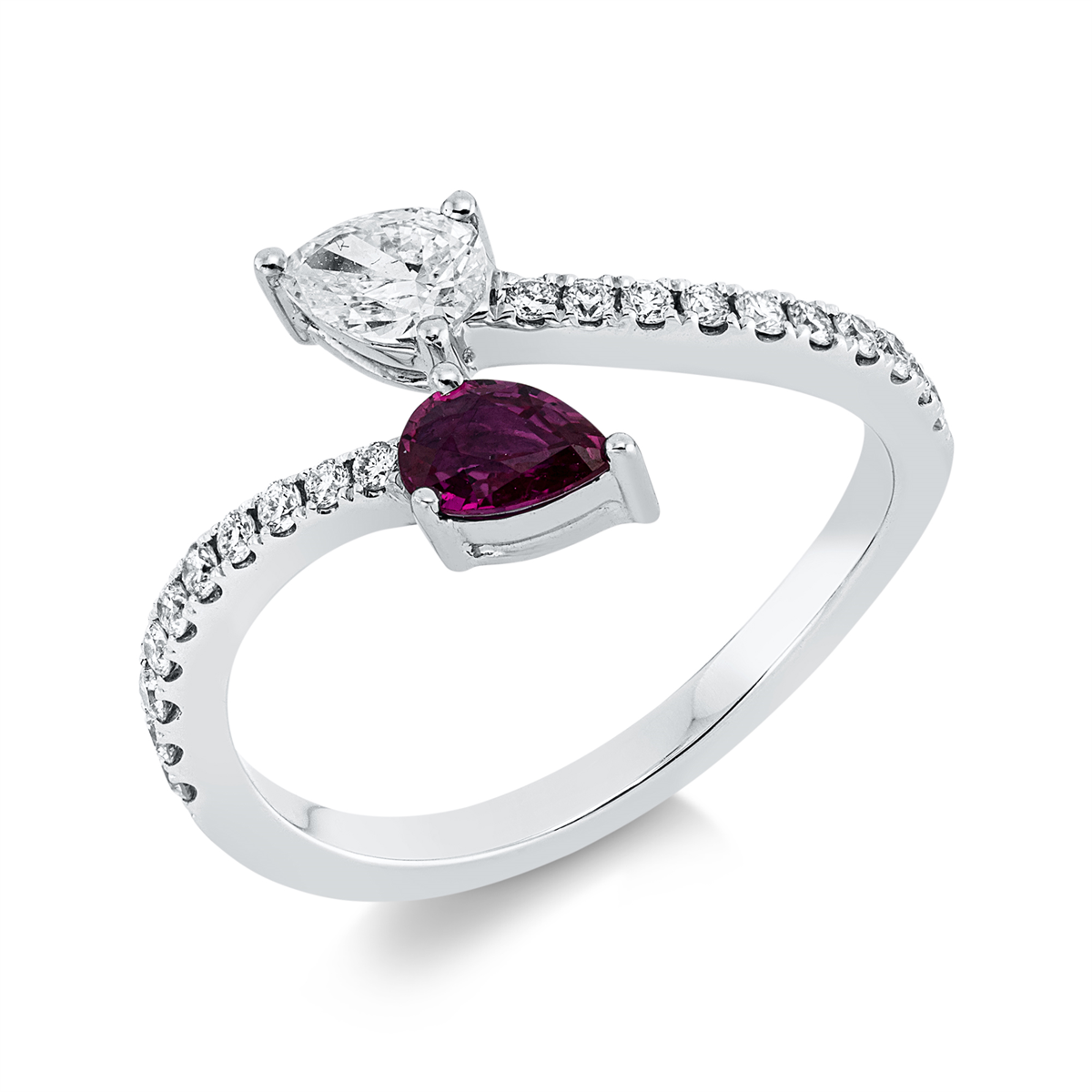 colored stone classic ring - 1HU93