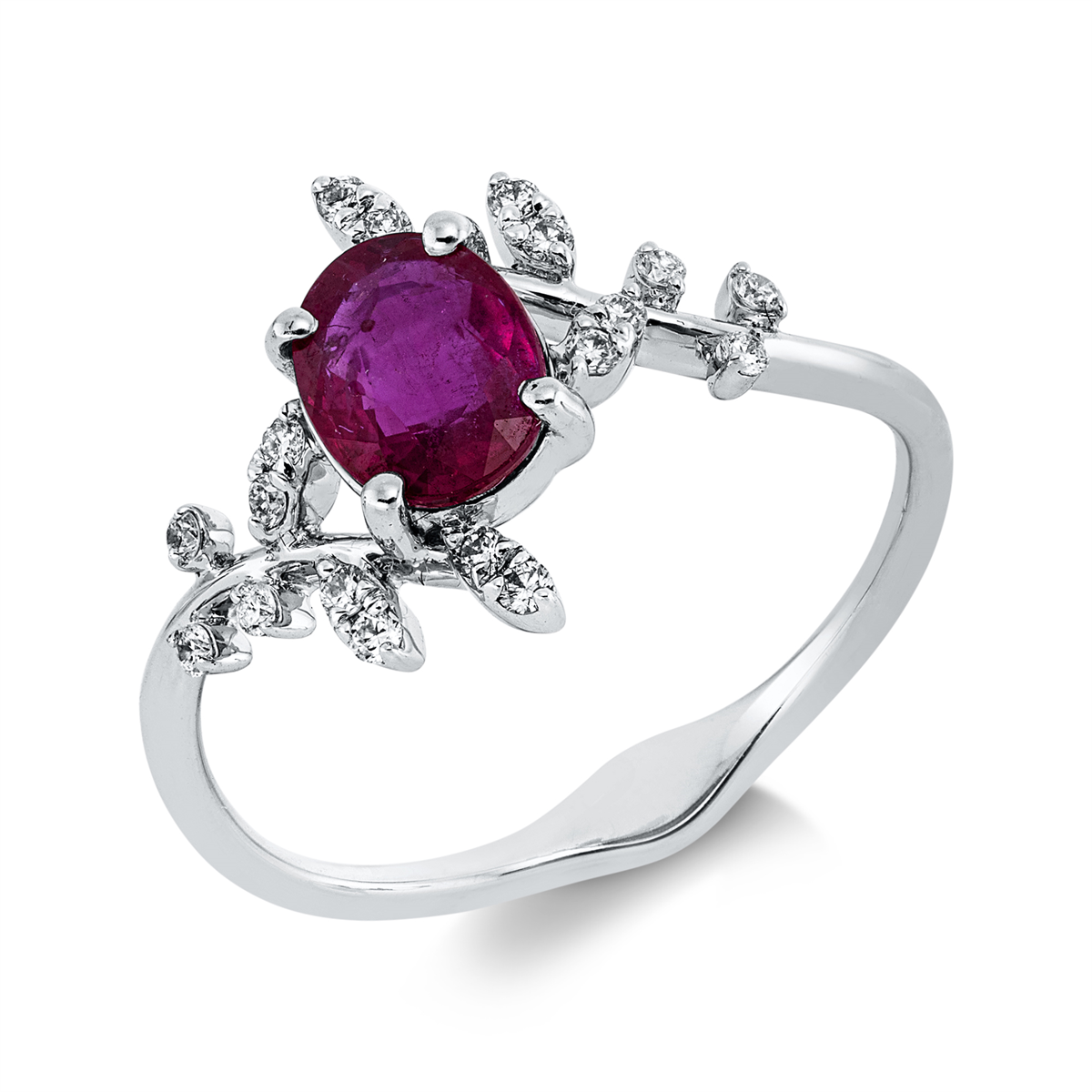 gekleurde steen klassieke ring - 1HX37