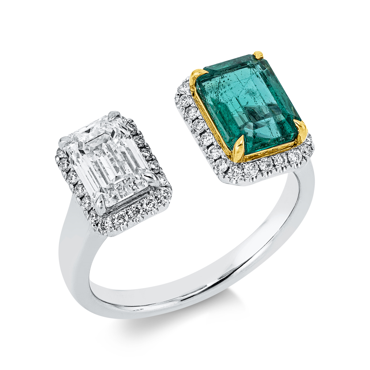 gekleurde steen klassieke ring - 1HZ71