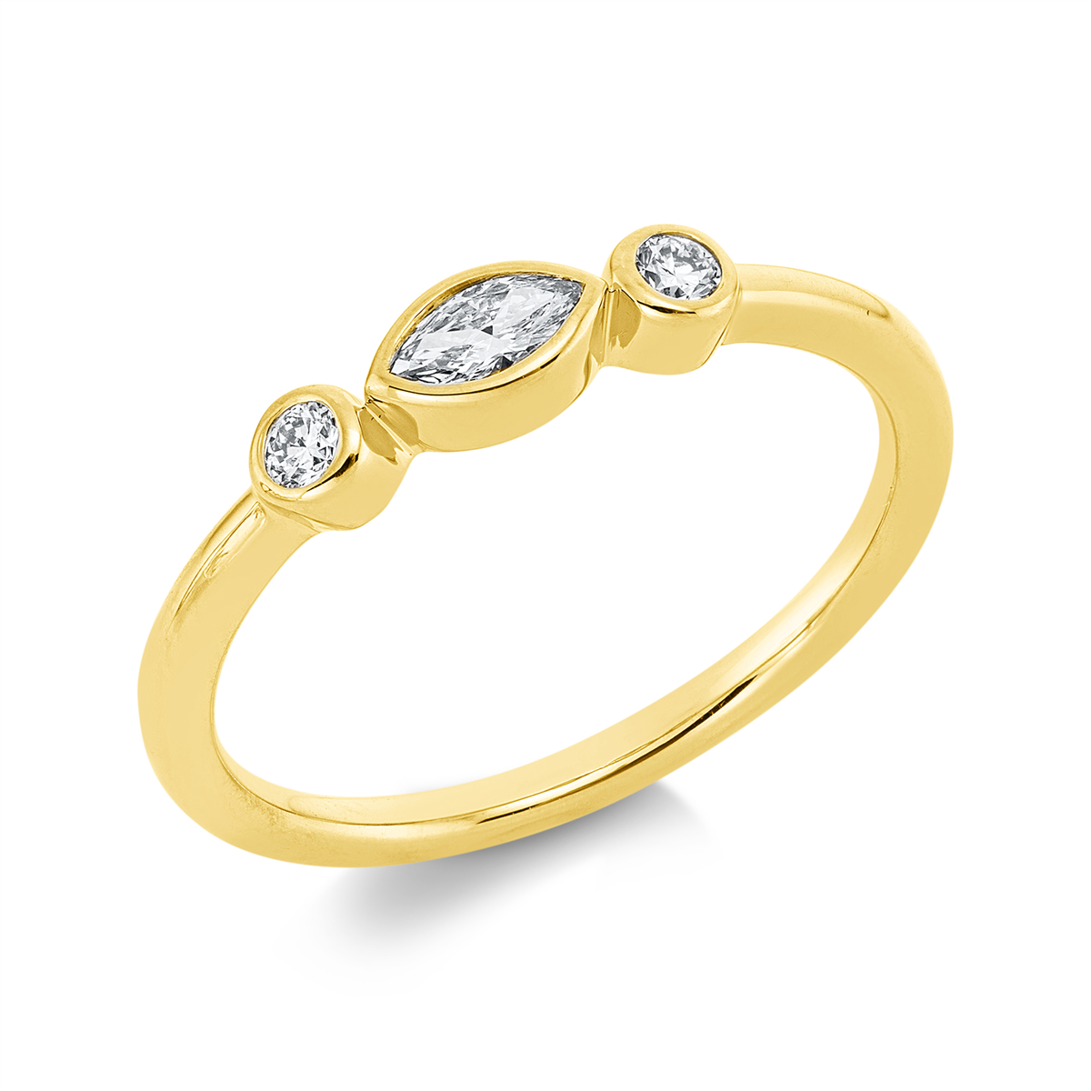 solitaire with accent stones ring - 1IB90