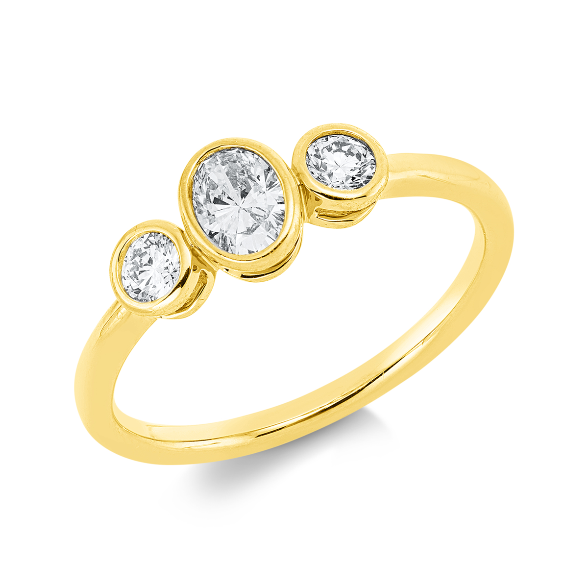 solitaire with accent stones ring - 1IB92