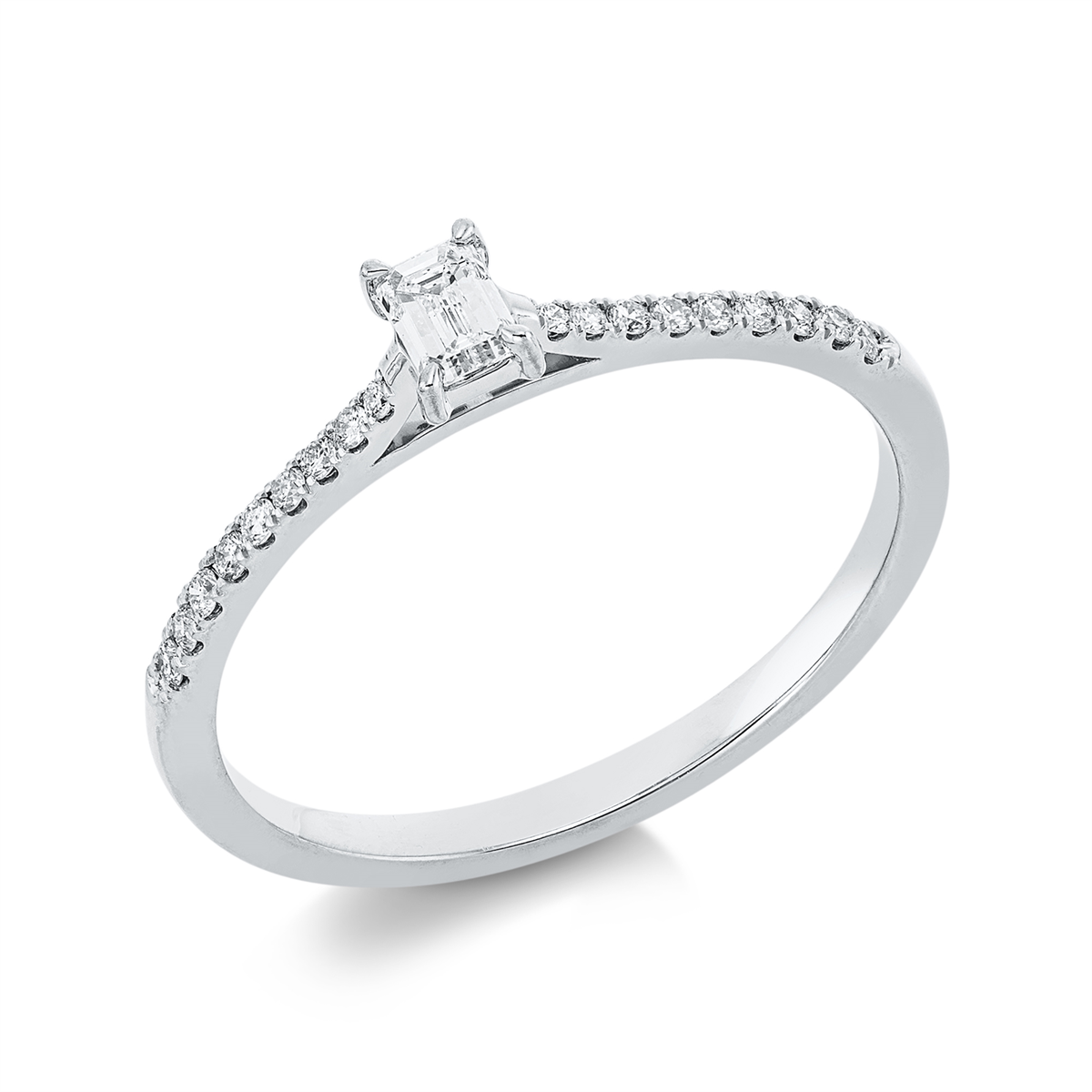 solitaire with accent stones ring - 1IC82