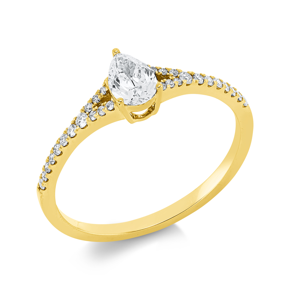 solitaire with accent stones ring - 1ID31