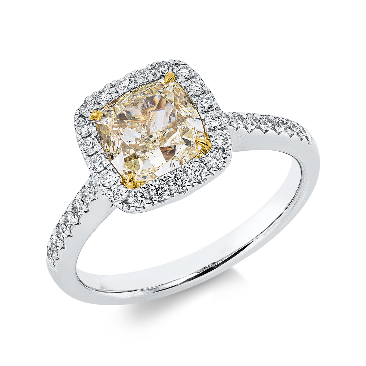 ring met gekleurde diamant - 1IH82