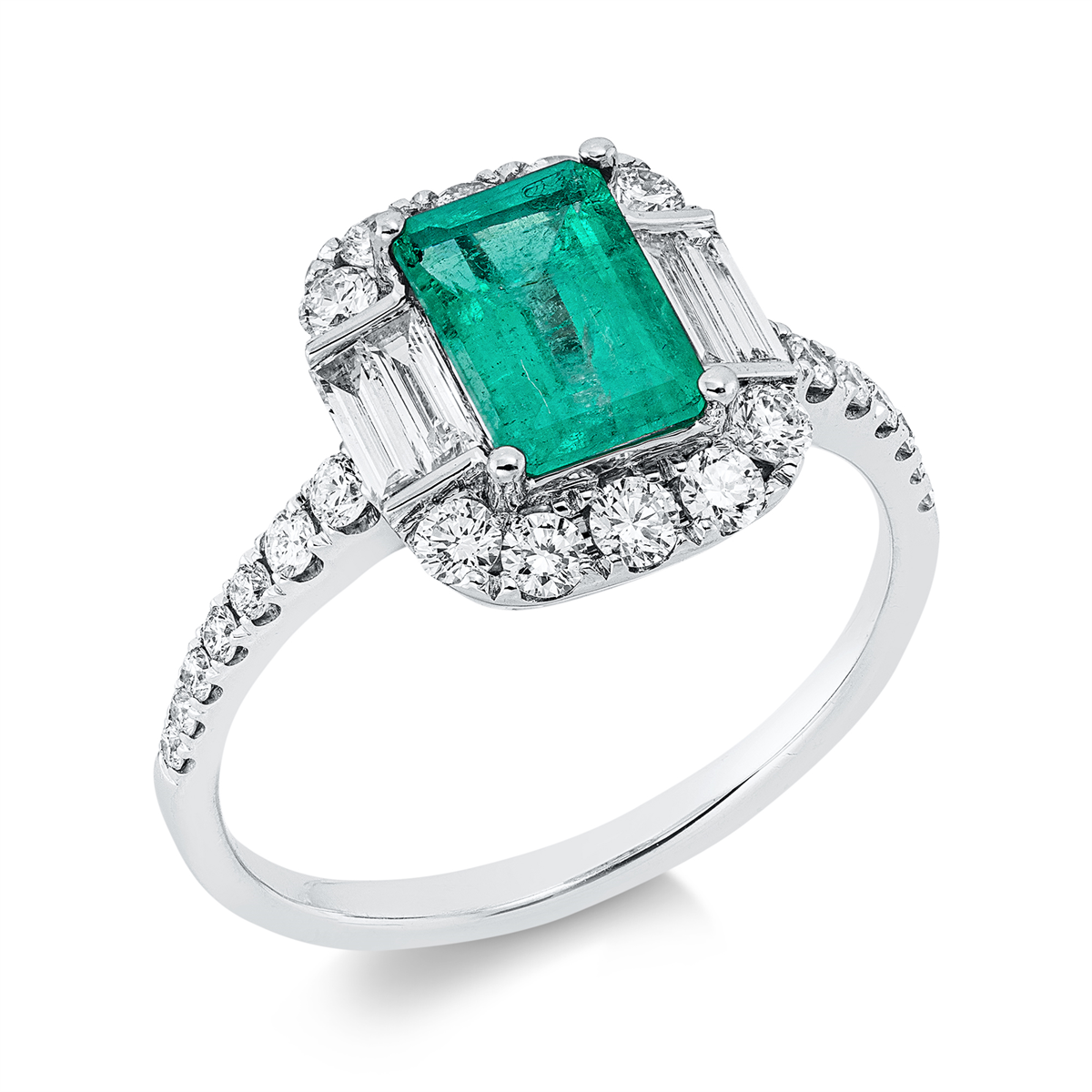 gekleurde steen klassieke ring - 1II12