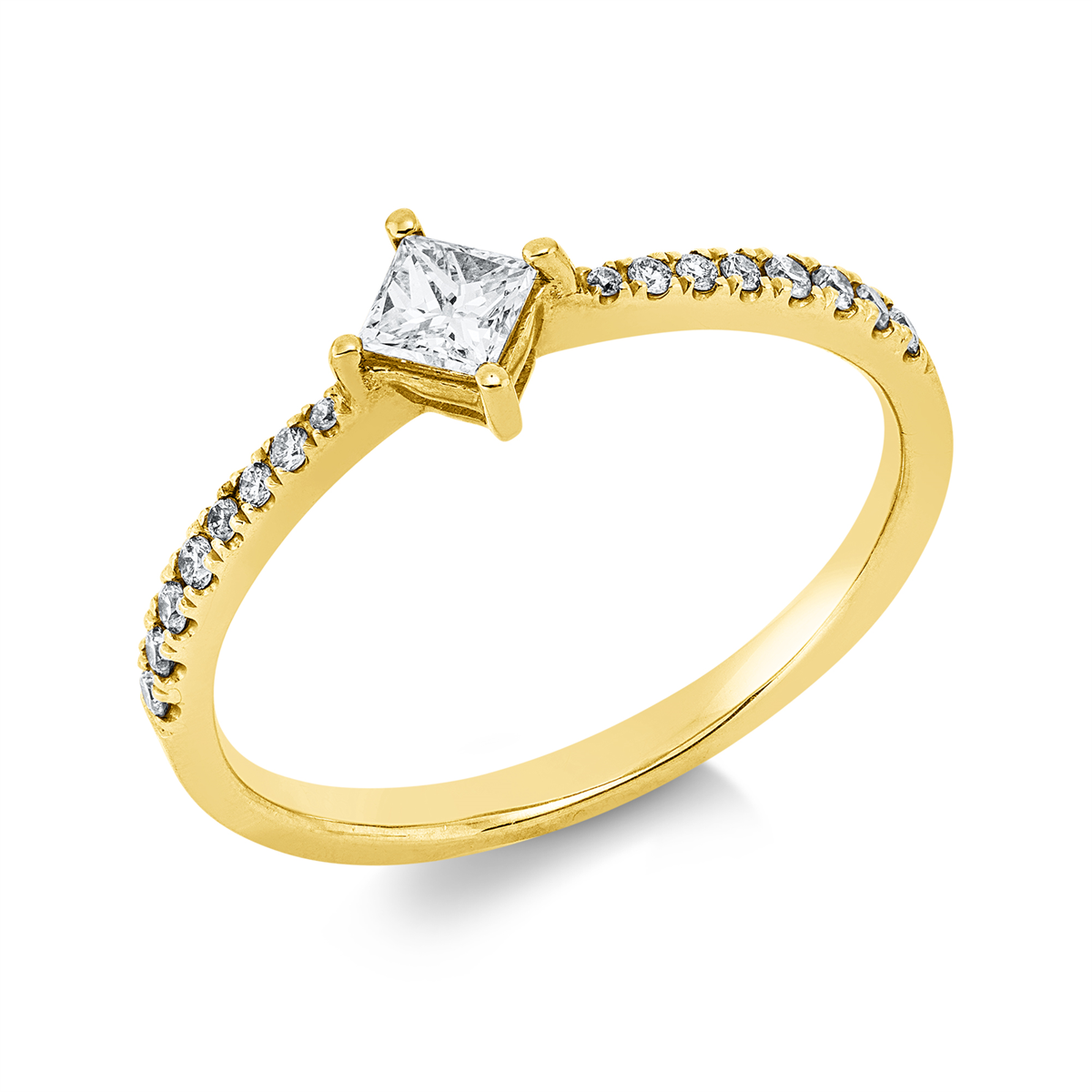 solitaire with accent stones ring - 1IN66