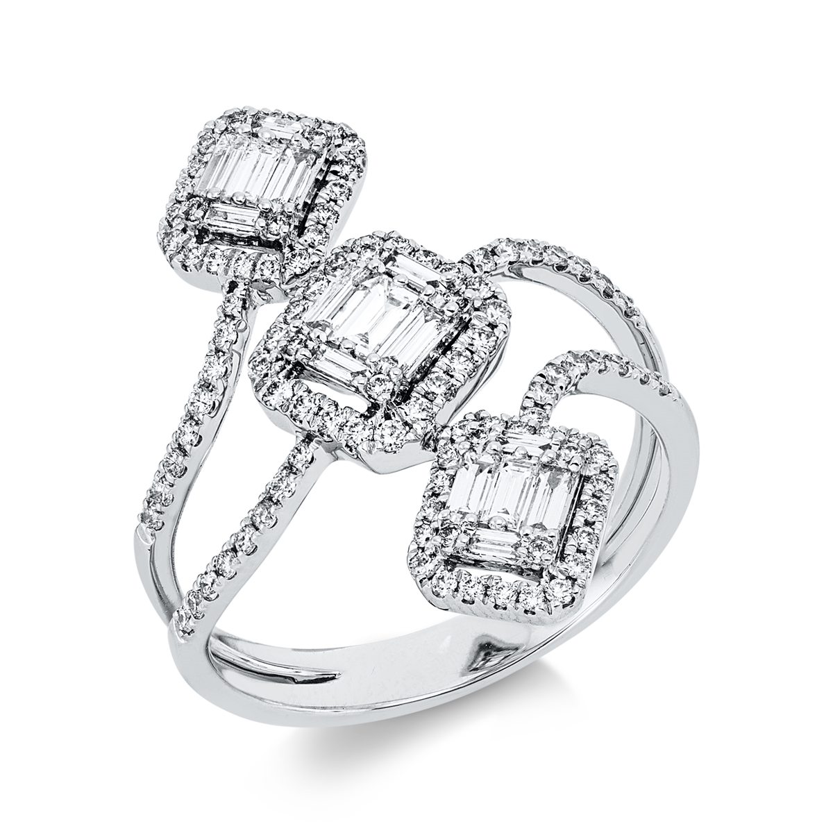 baguette illusion ring - 1IP11