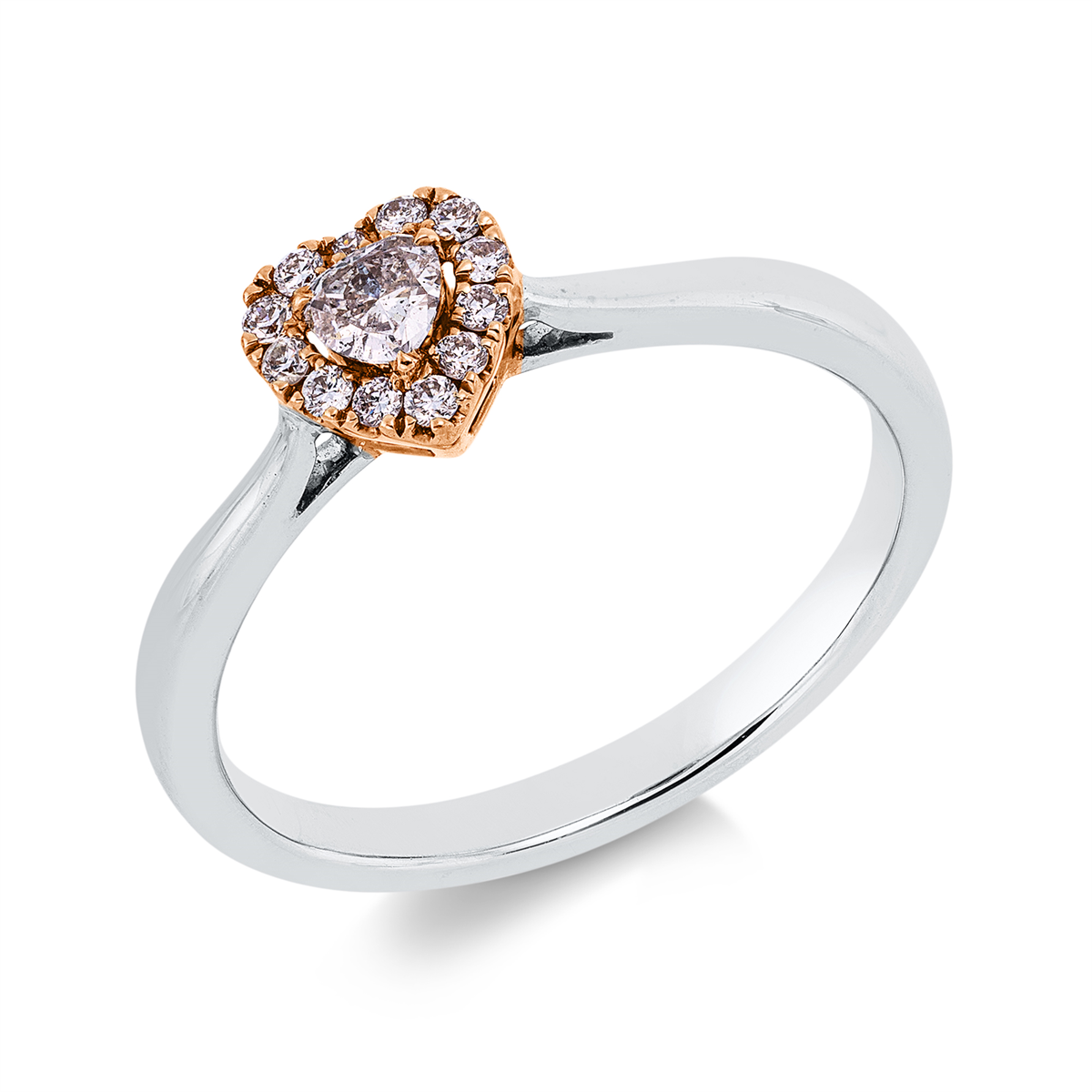 ring met gekleurde diamant - 1IP22