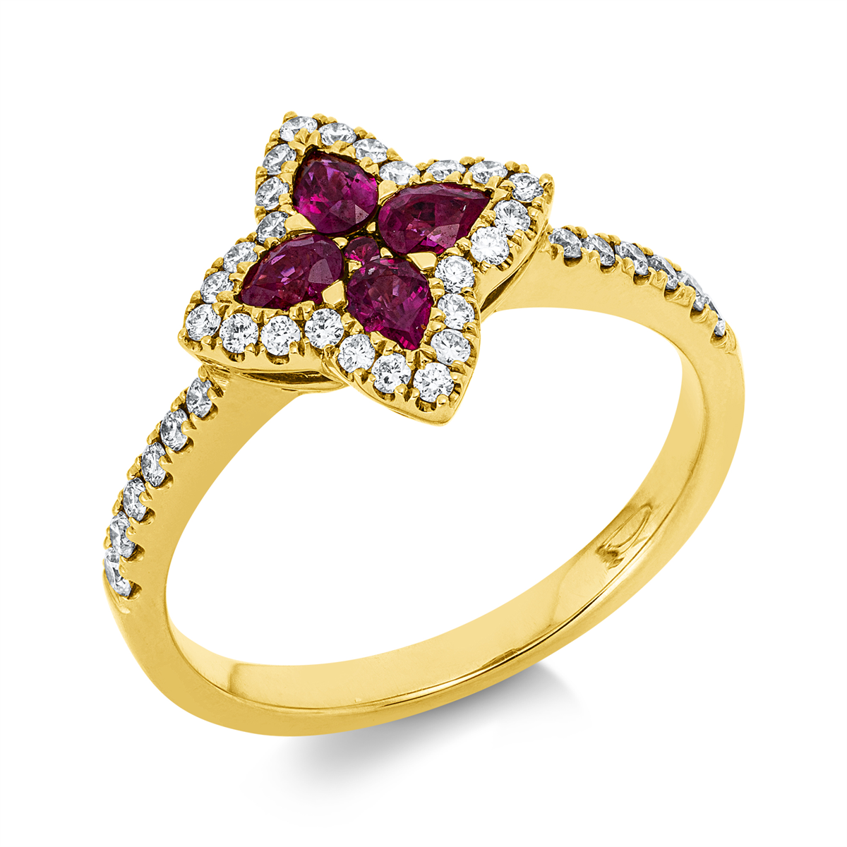 colored stone classic ring - 1IP30